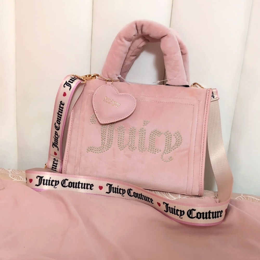 Pink Juicy Couture Velour Tote Purse NWOT